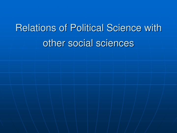 relations of political science with other social