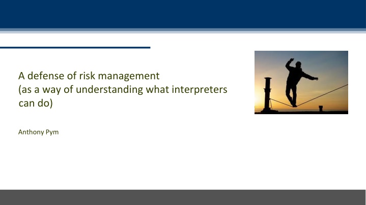 a defense of risk management