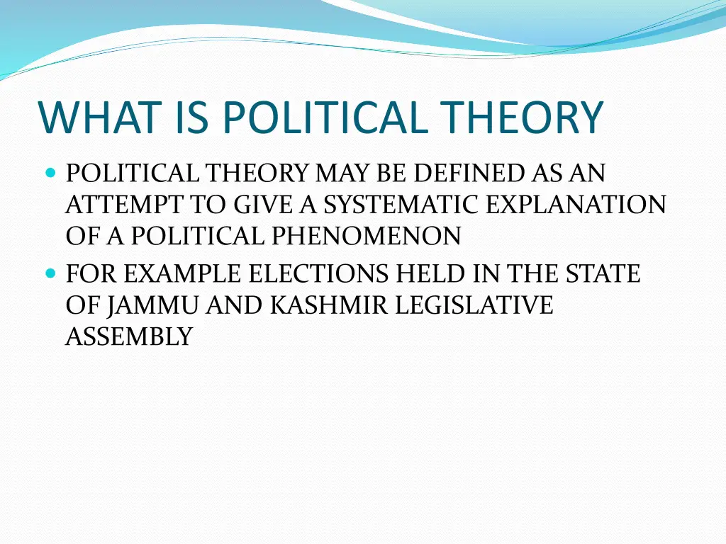 what is political theory