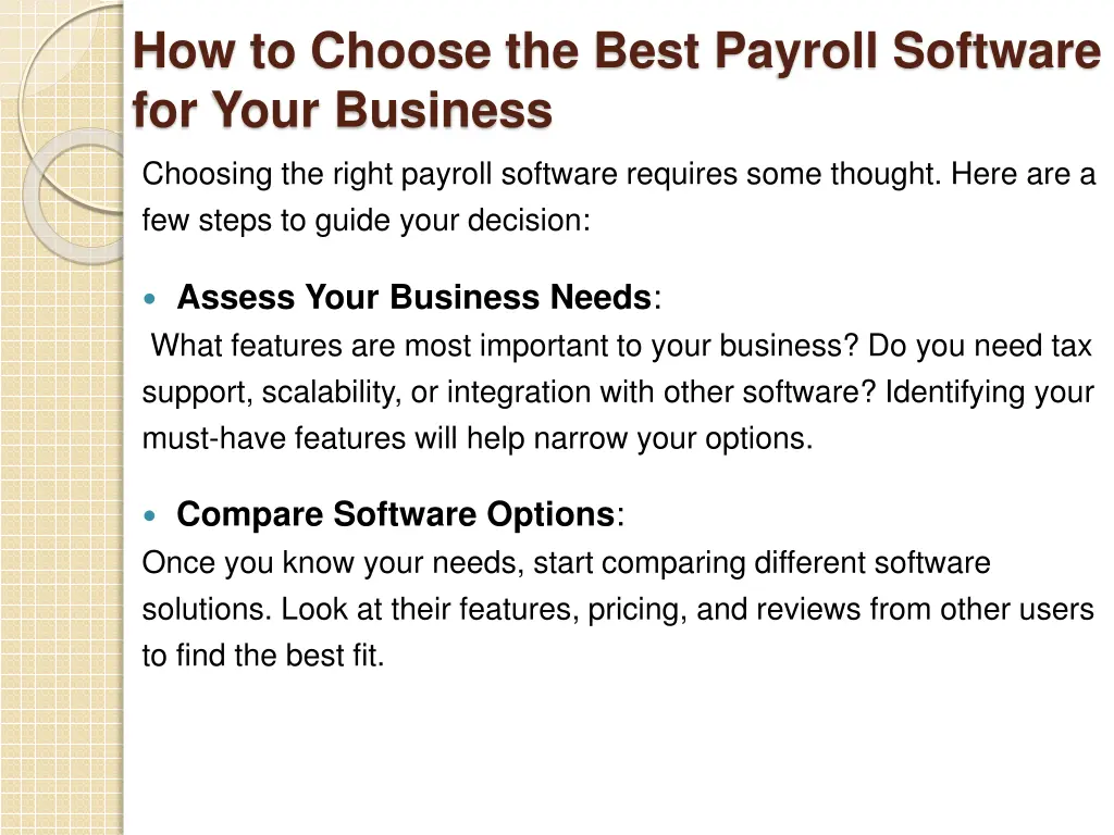 how to choose the best payroll software for your