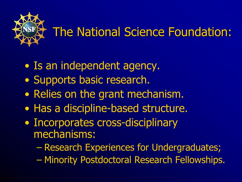 the national science foundation