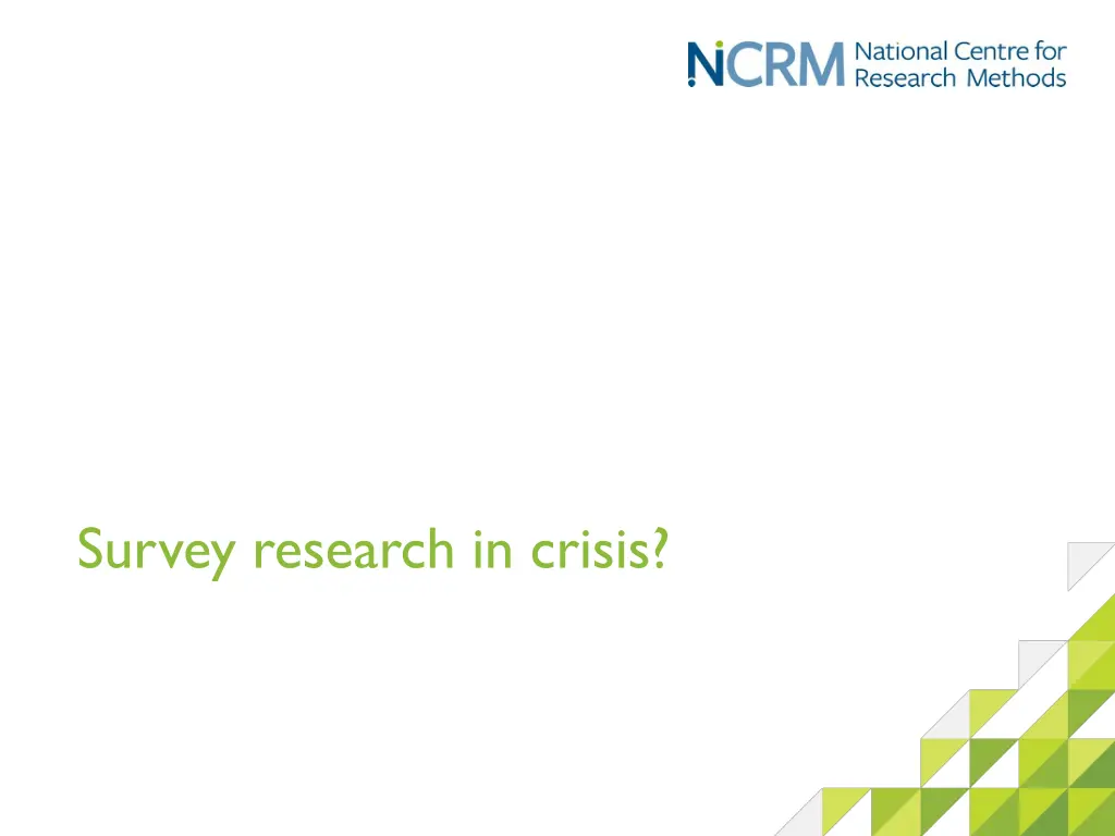 survey research in crisis