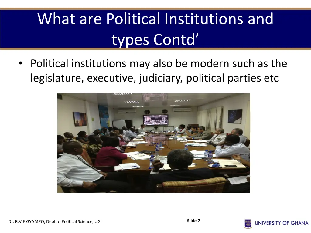 what are political institutions and types contd