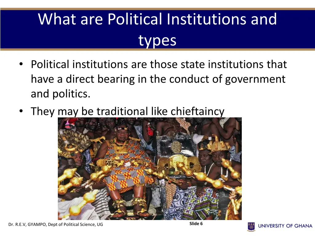 what are political institutions and types