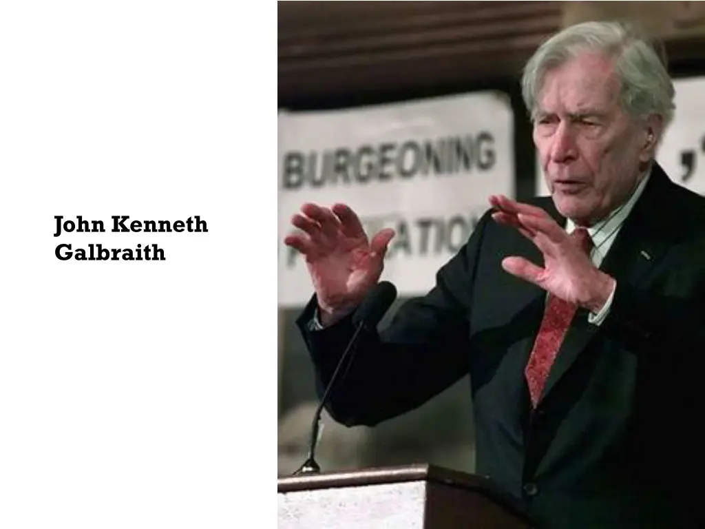 john kenneth galbraith 1