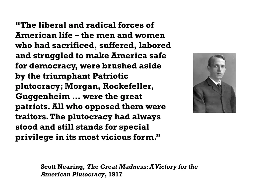 the liberal and radical forces of american life