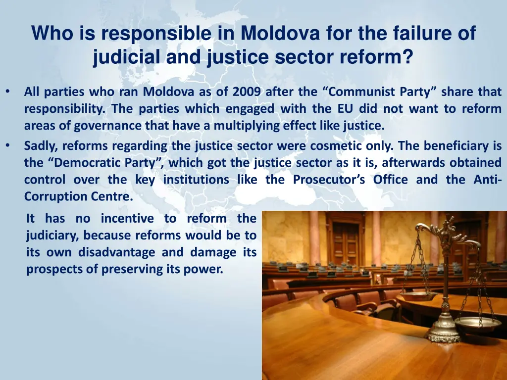 who is responsible in moldova for the failure