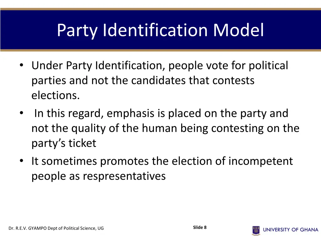 party identification model