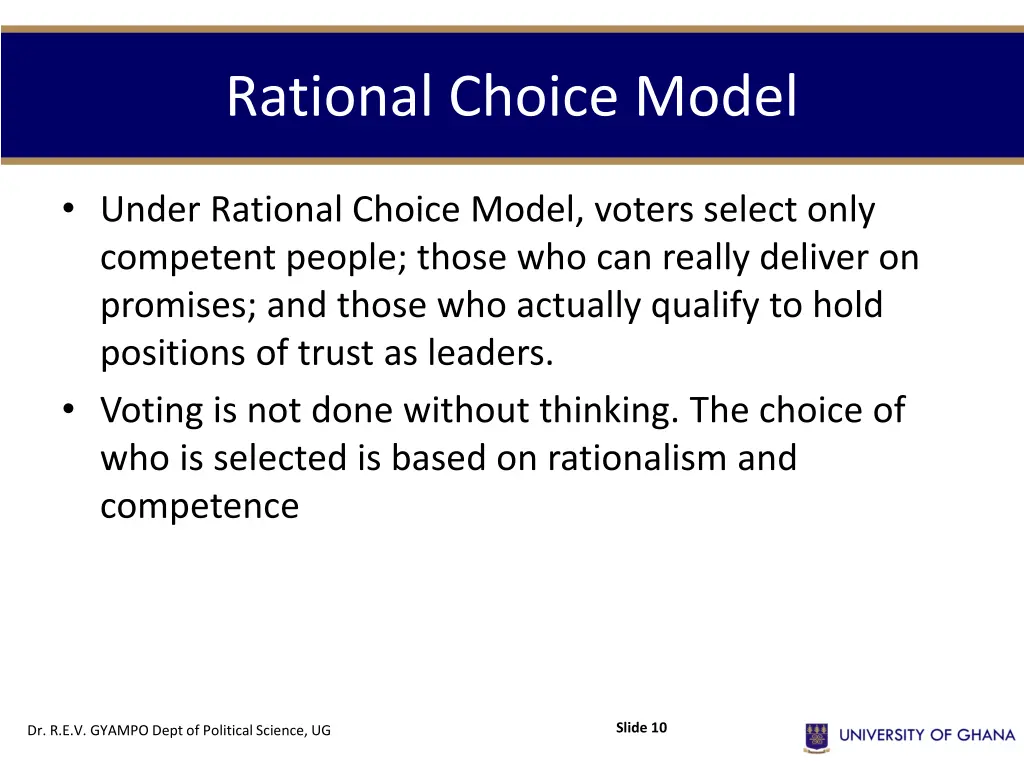 rational choice model