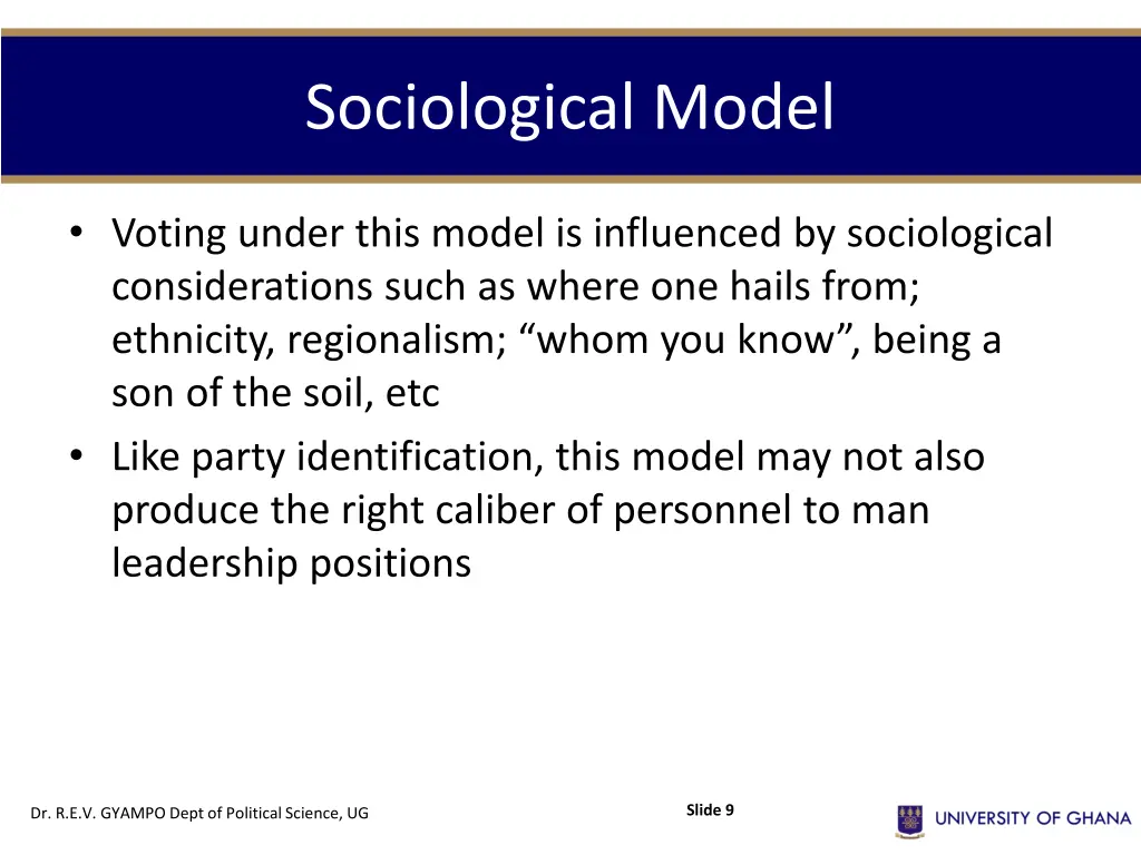 sociological model