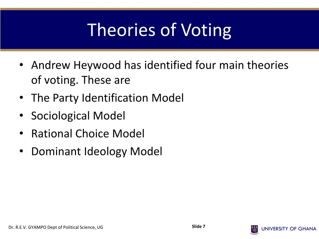 theories of voting