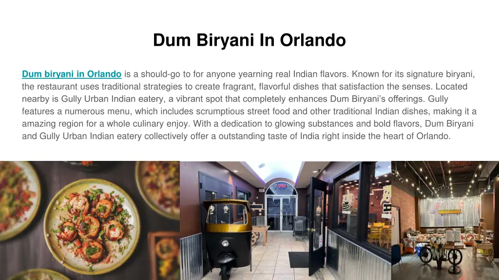 dum biryani in orlando