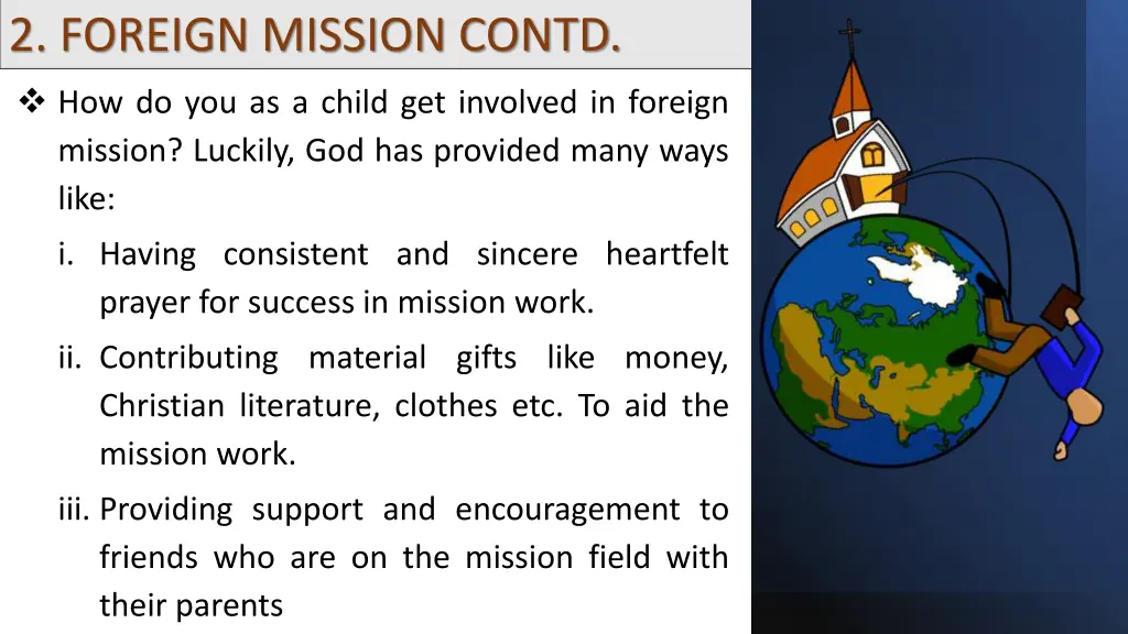 2 foreign mission contd