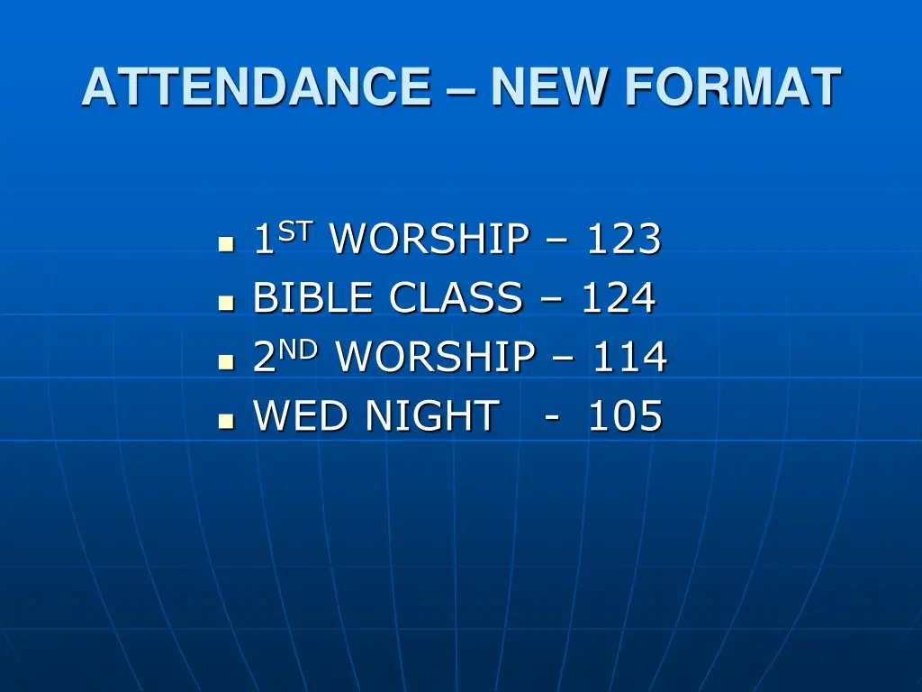 attendance new format