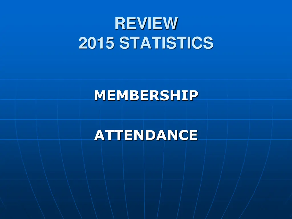 review 2015 statistics