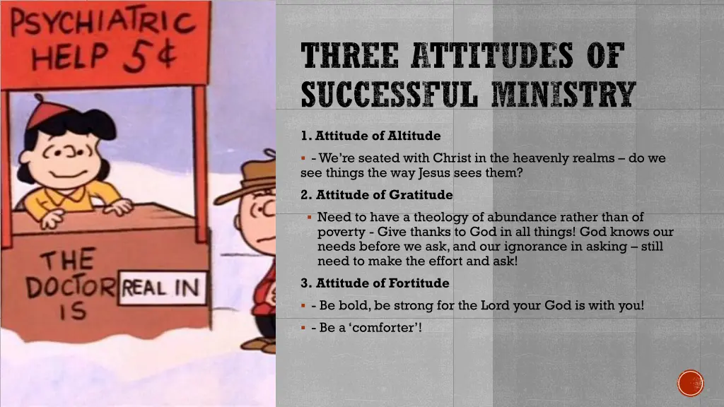 three attitudes of successful ministry