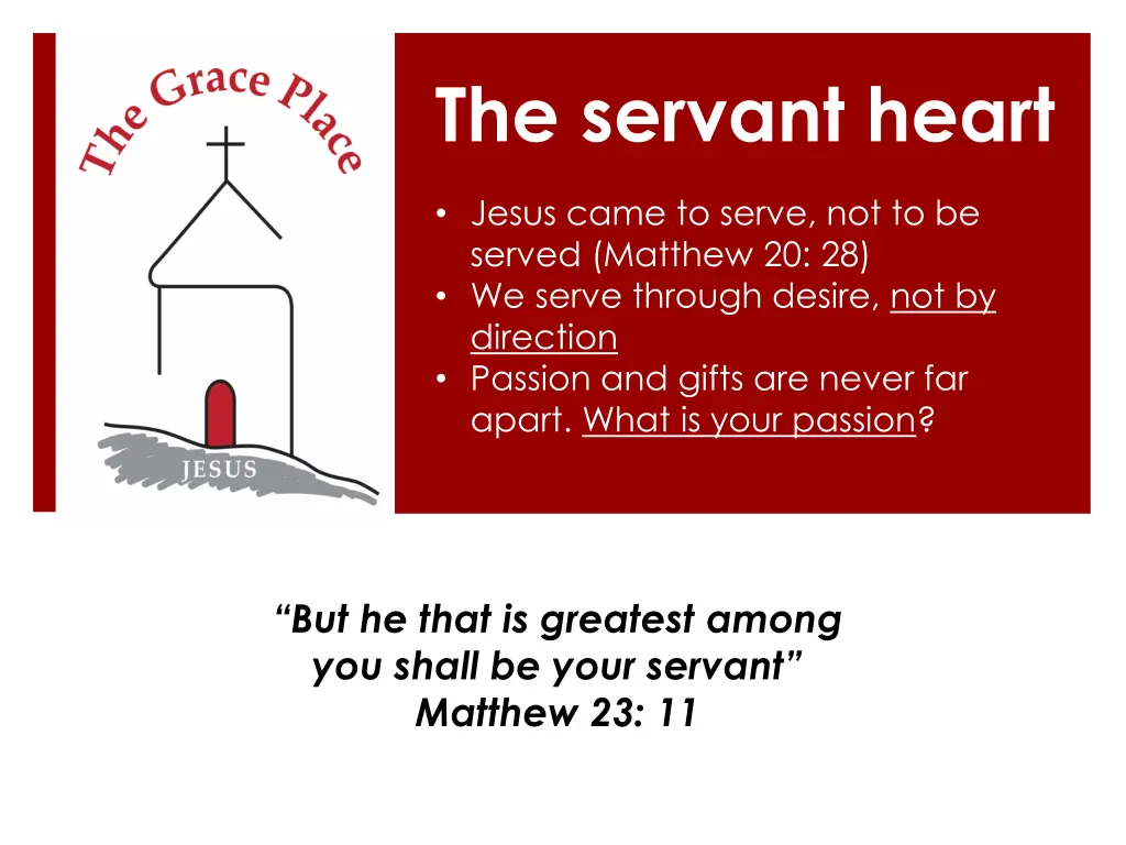 the servant heart