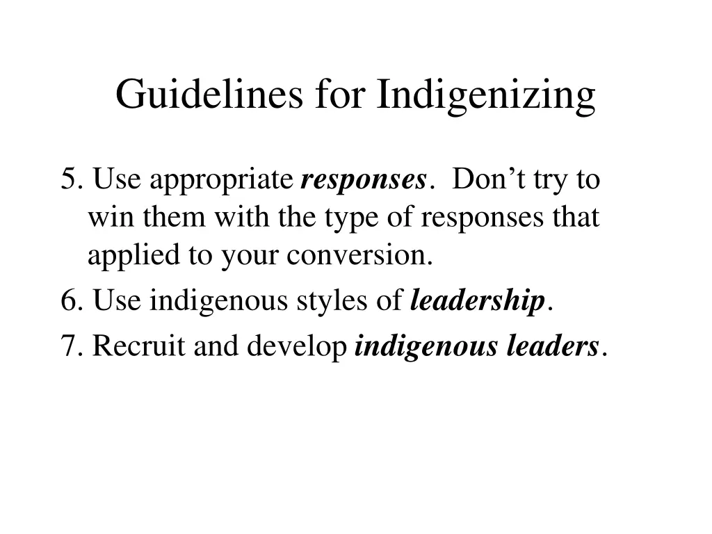 guidelines for indigenizing 1