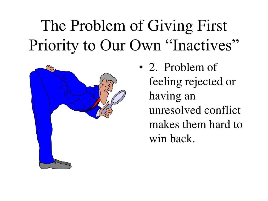 the problem of giving first priority 1