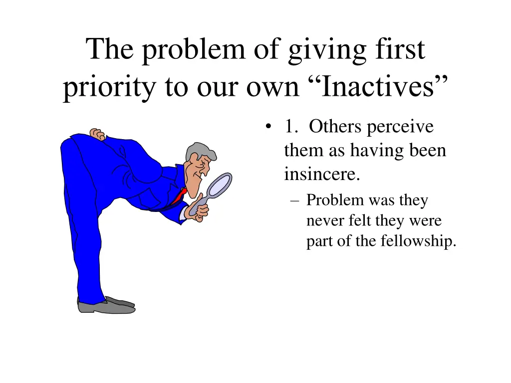 the problem of giving first priority