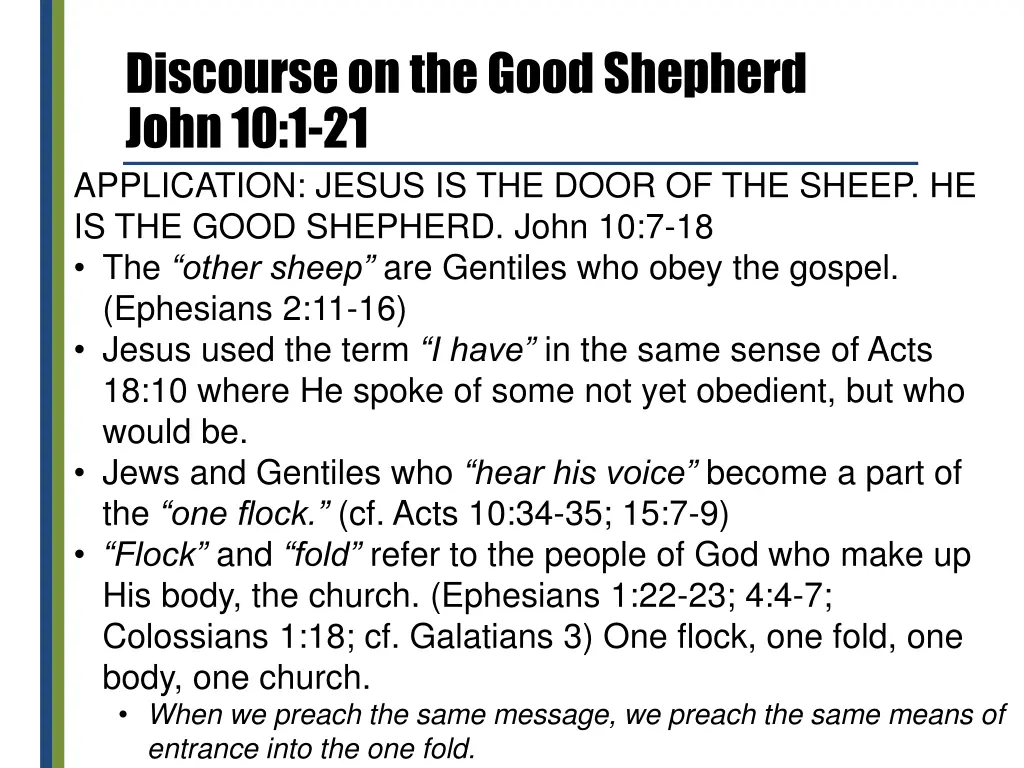 discourse on the good shepherd john 10 1 21 3