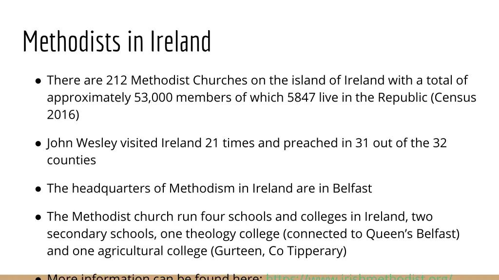 methodists in ireland