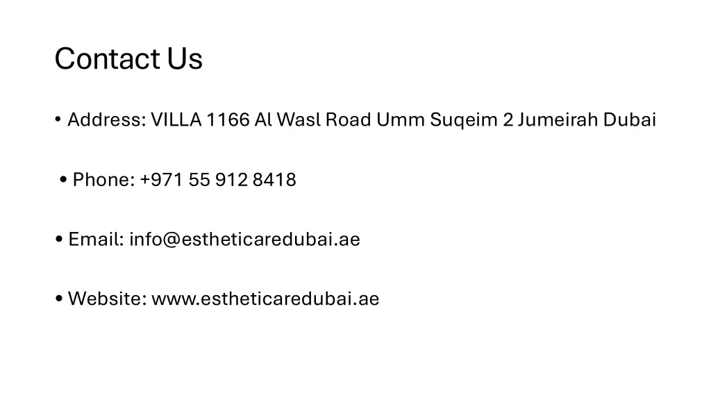 contact us