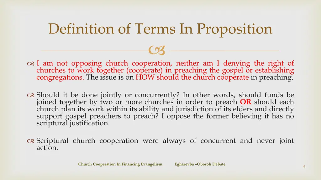 definition of terms in proposition 3