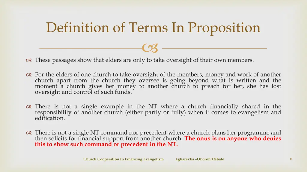 definition of terms in proposition 5