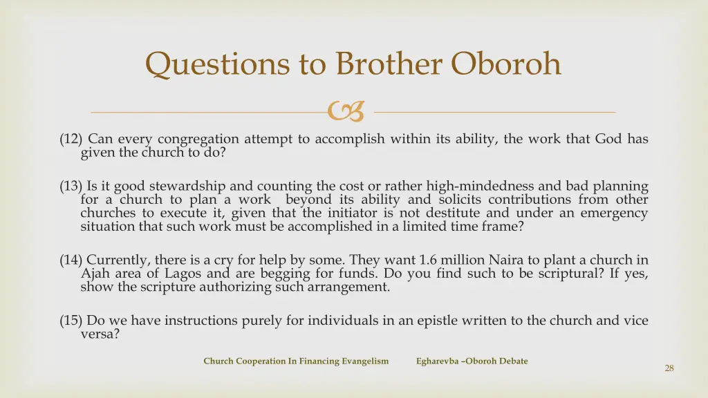 questions to brother oboroh 3