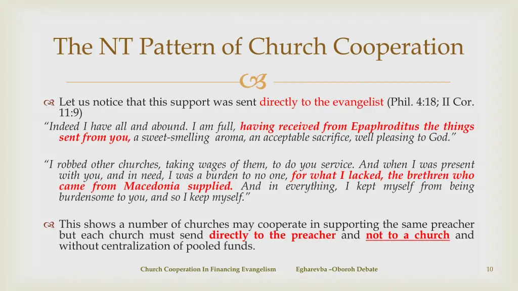 the nt pattern of church cooperation 1