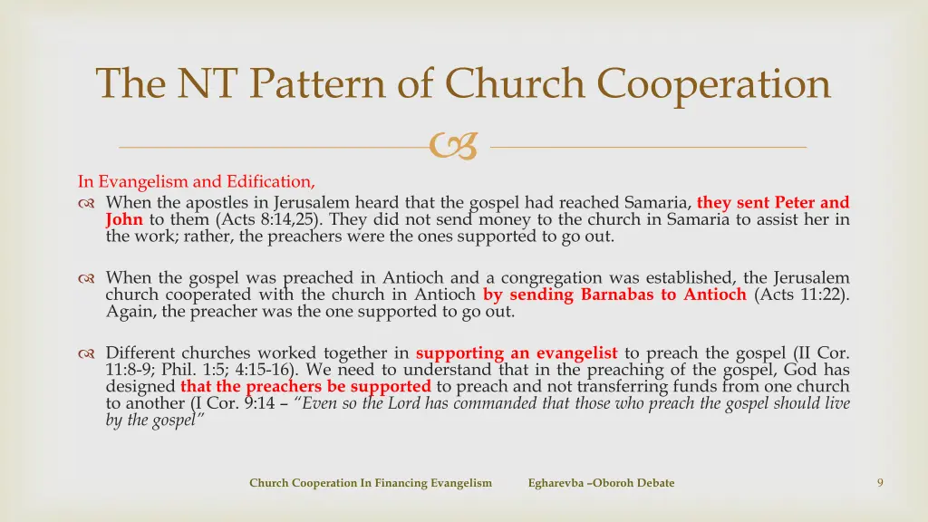 the nt pattern of church cooperation