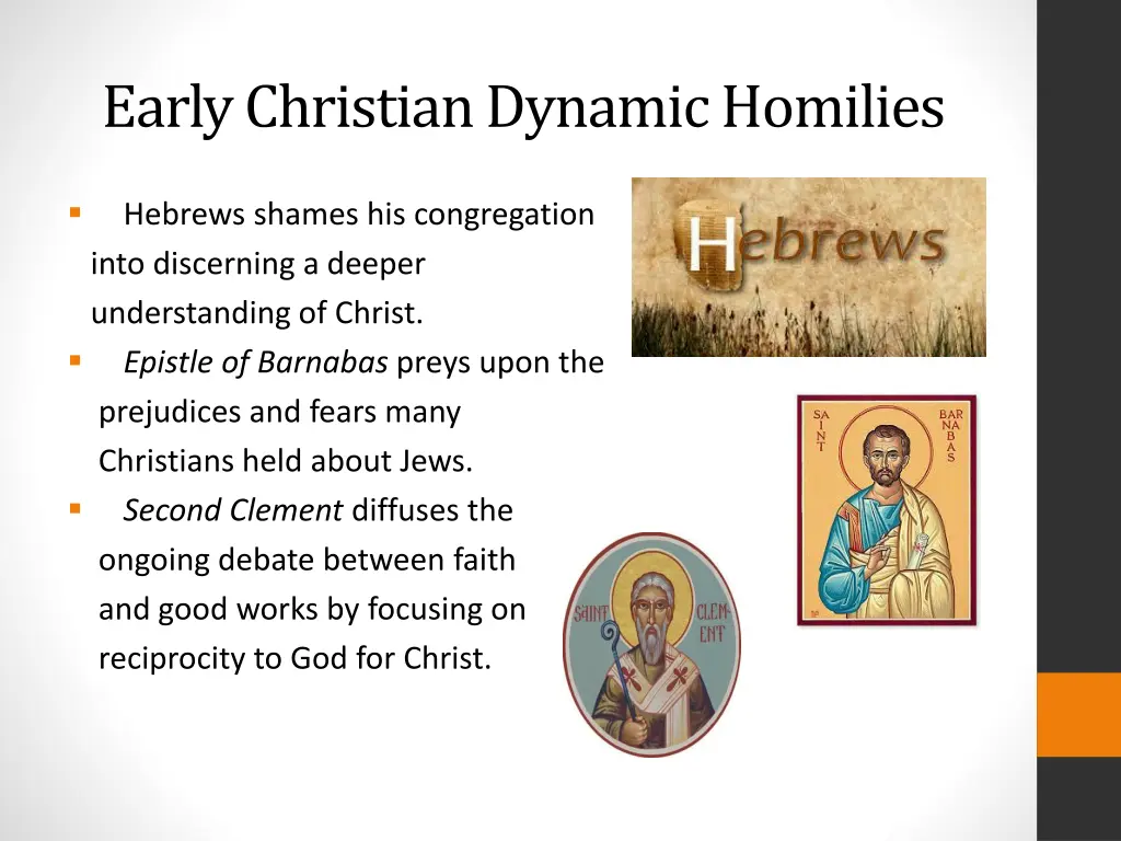 early christian dynamic homilies 2