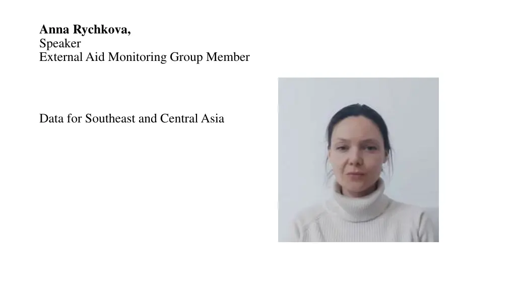 anna rychkova speaker external aid monitoring