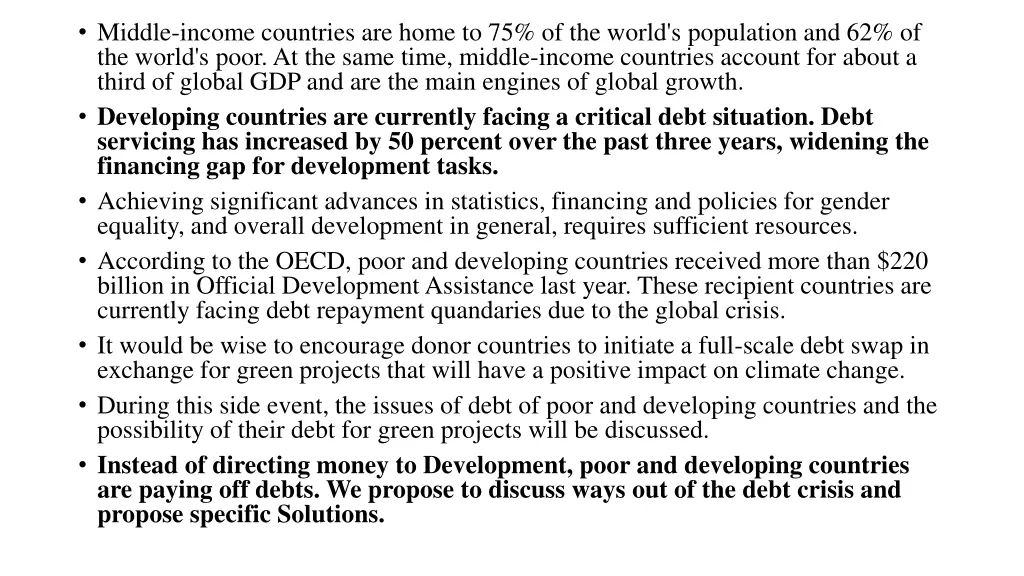 middle income countries are home