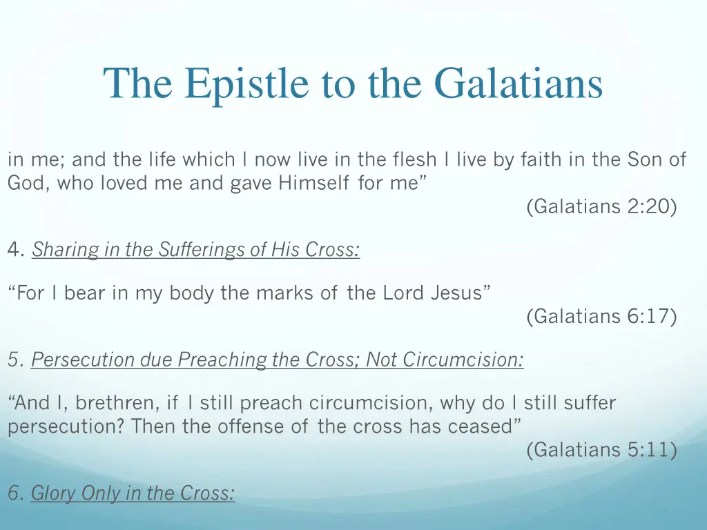 the epistle to the galatians 10