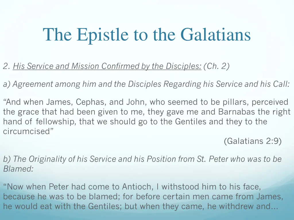 the epistle to the galatians 13