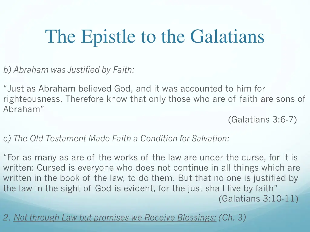 the epistle to the galatians 15