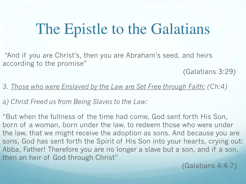 the epistle to the galatians 17