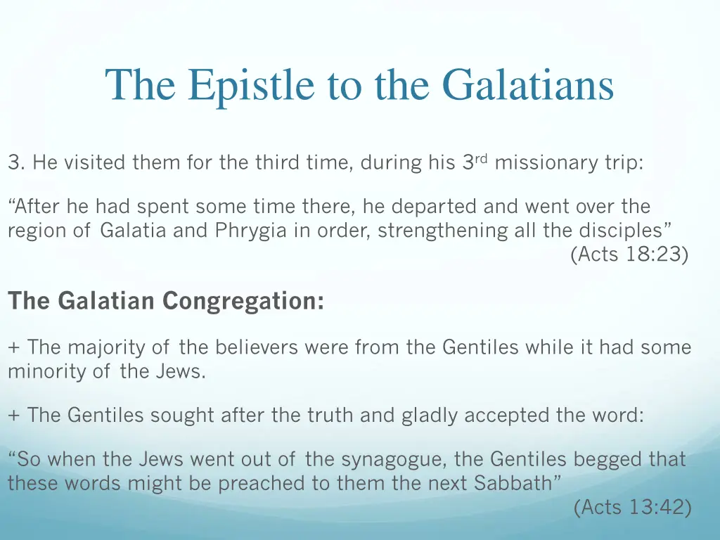 the epistle to the galatians 2