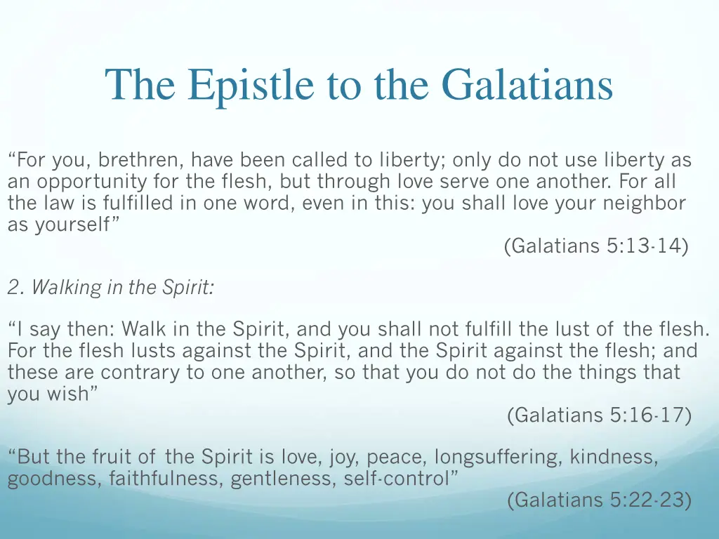 the epistle to the galatians 20