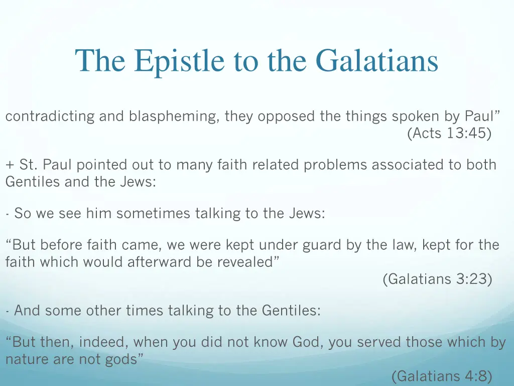 the epistle to the galatians 4