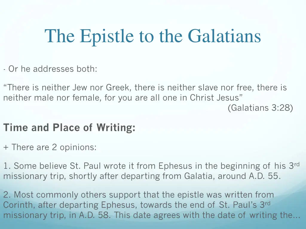 the epistle to the galatians 5