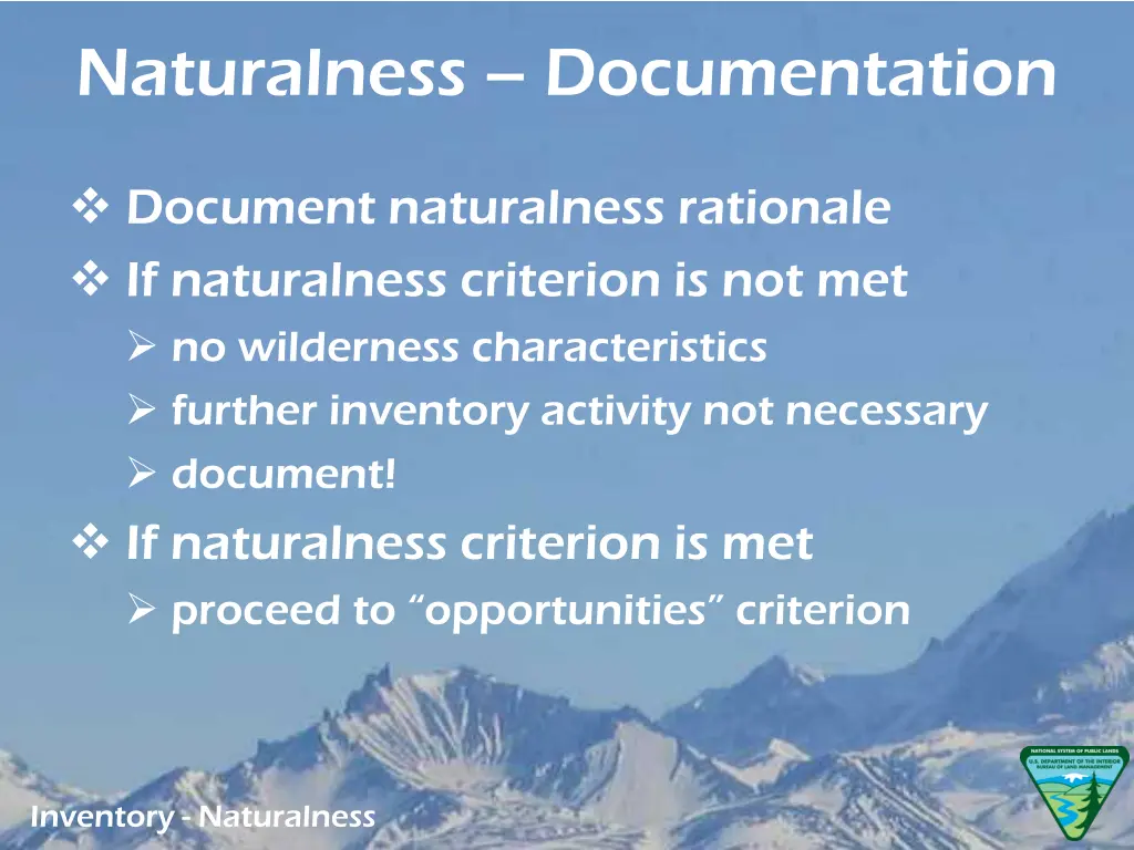 naturalness documentation 1