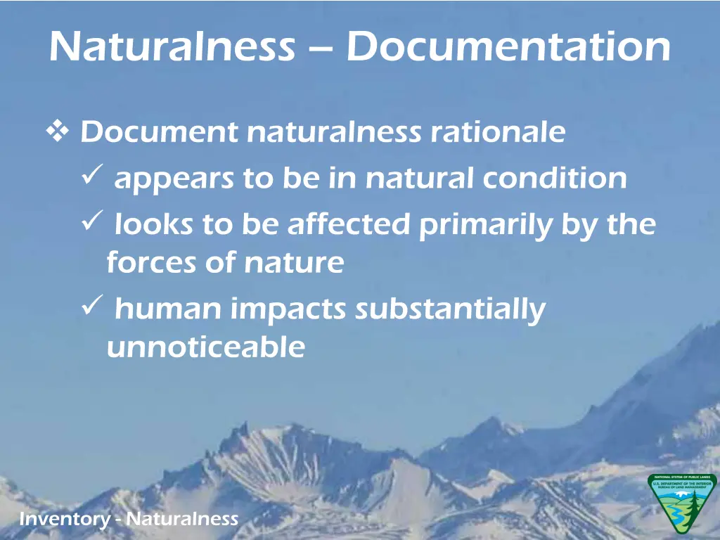 naturalness documentation