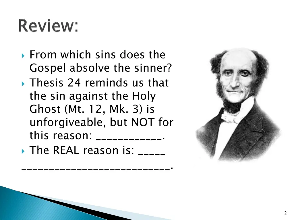 from which sins does the gospel absolve