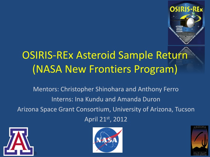 osiris rex asteroid sample return nasa