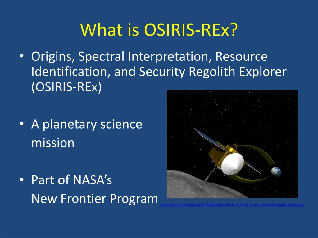 what is osiris rex