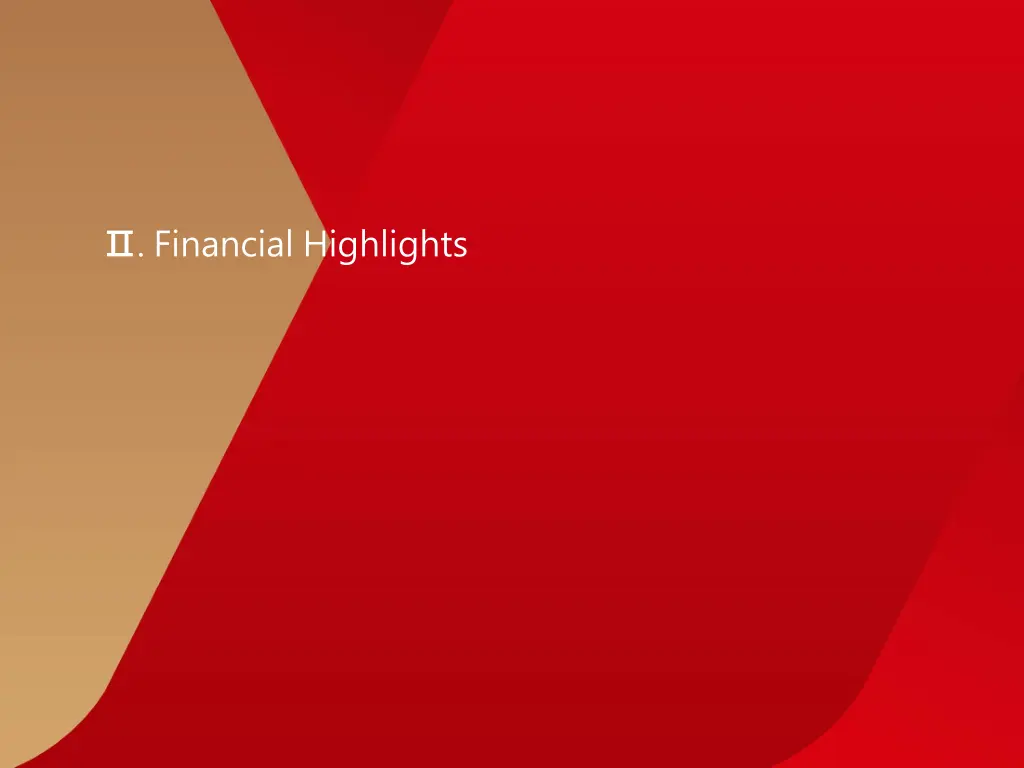 financial highlights