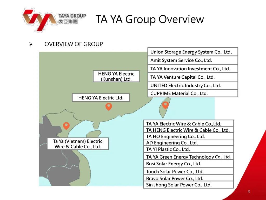 ta ya group overview 1